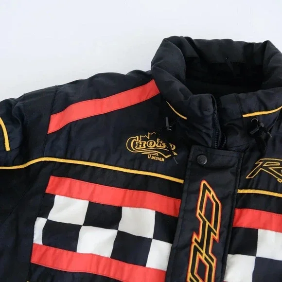 Vintage Choko Designs Black & Red Performance "Hot Rider" Snowmobile Jacket - Picture 10 of 15